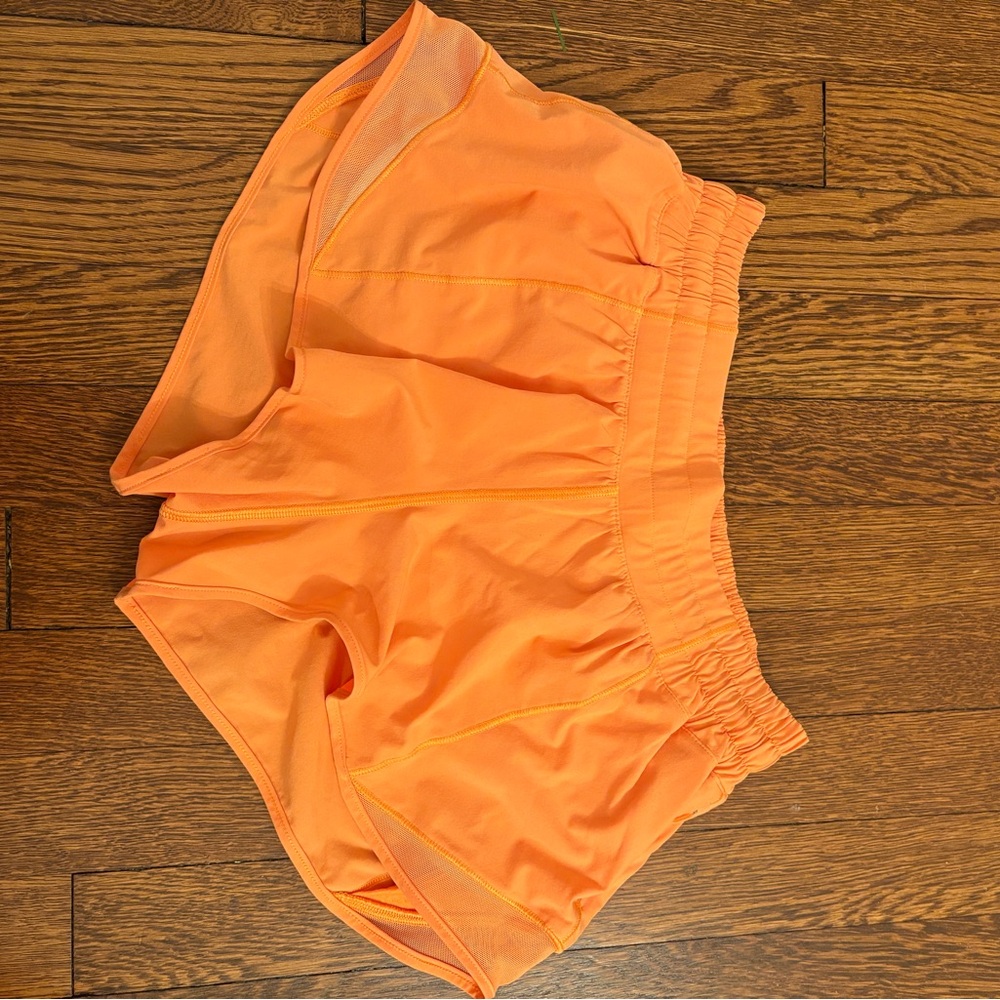 Lululemon hotty hot orange athletic shorts
